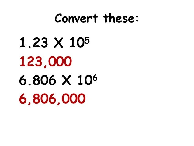 Scientific notation ppt