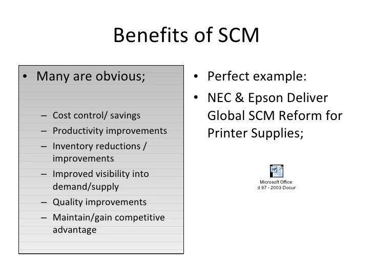 Enterprise Systems SCM, CRM, & ERP