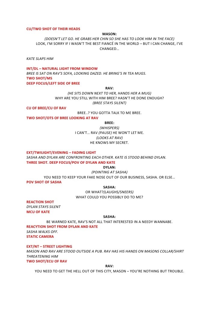 Script for Soap Opera Trailer