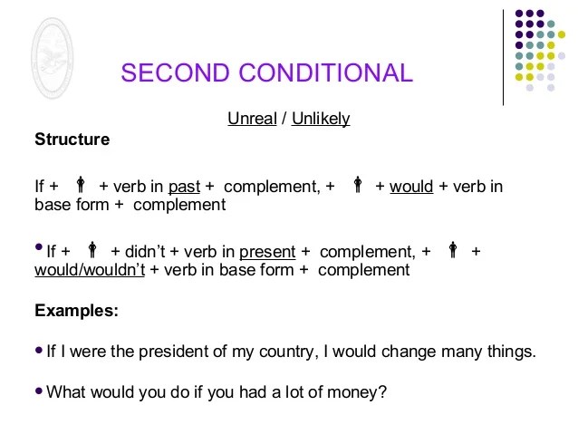 Second conditional