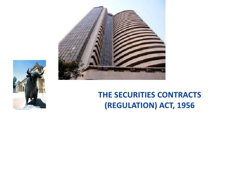 Securties contract act