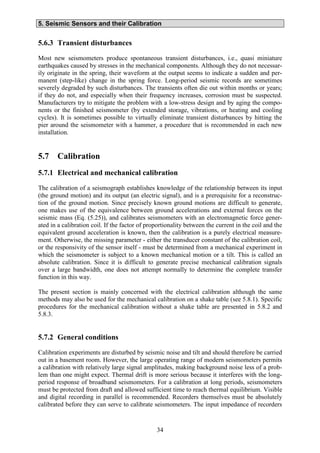 Earthquake Seismic Sensor Calibration | PDF