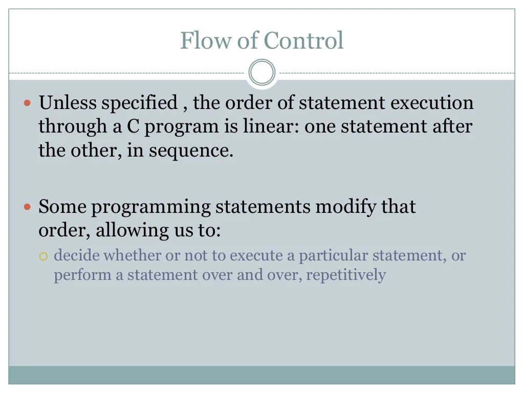 Selection Statements in C Programming