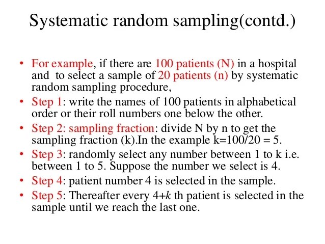Seminar sampling methods