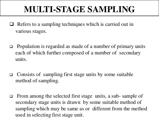 Seminar sampling methods Seminar sampling methods