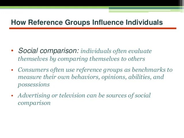 Reference Groups