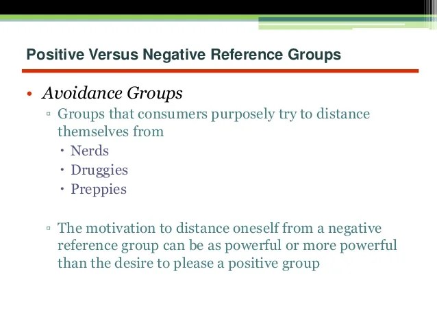 Reference Groups