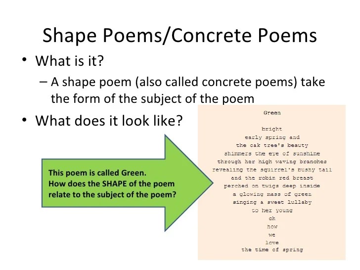 Shape Poems