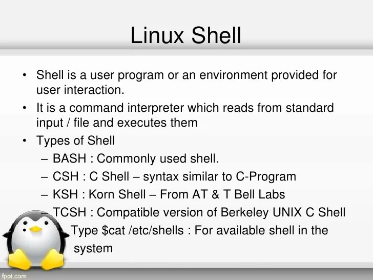 Shell scripting