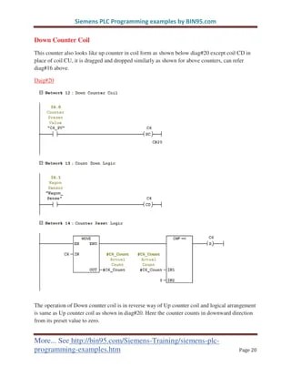 Siemens PLC Programming Example #2 | PDF