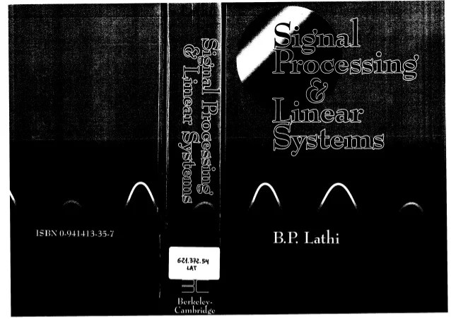 LINEAR SYSTEMS AND SIGNALS BY B.P.LATHI PDF