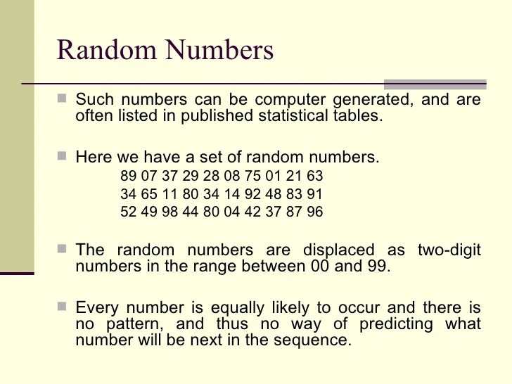 Simulation Techniques