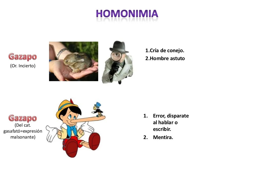Sinonimia, Antonimia...