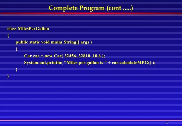 Java Class Design Examples