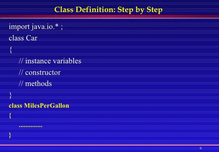 Java Class Design Examples
