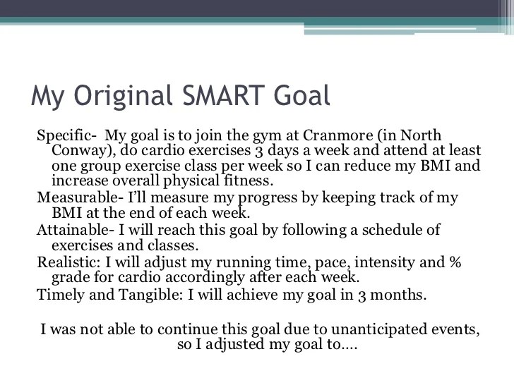 Smart goal final presentation