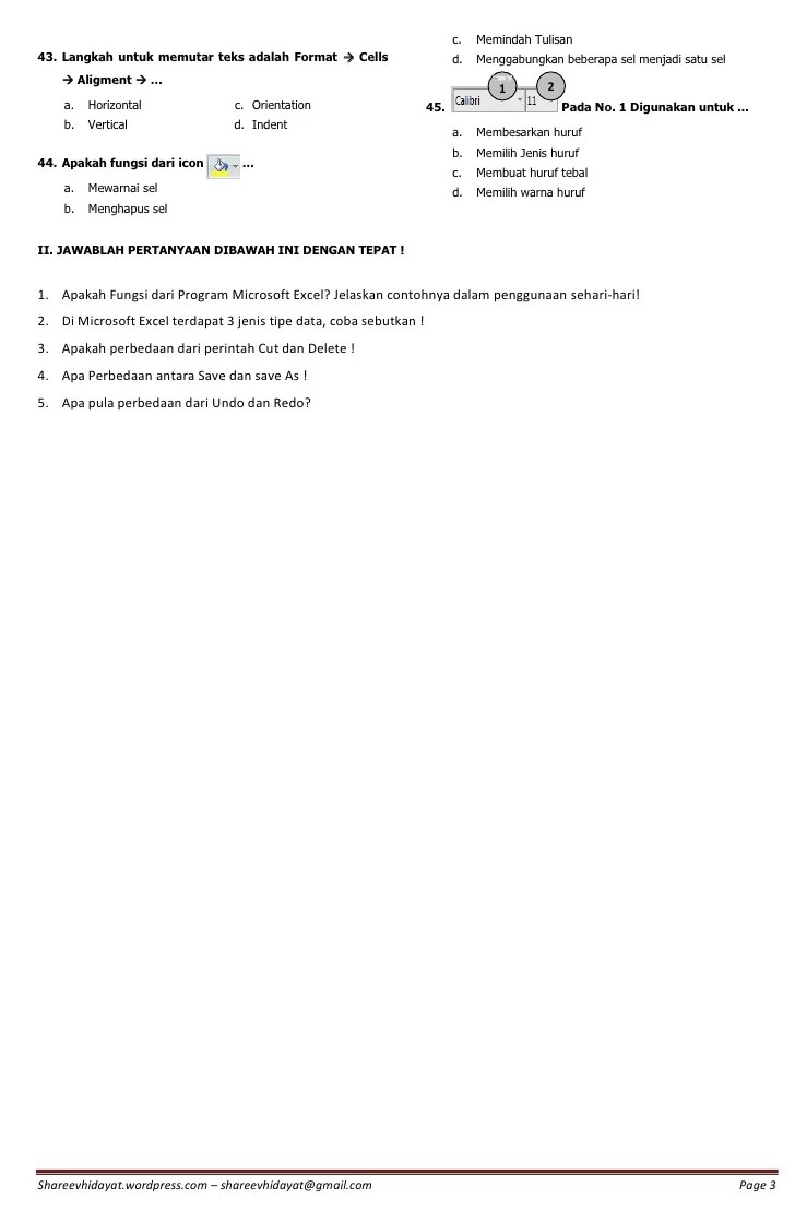 Soal Excel