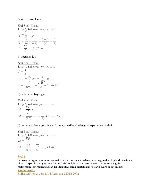 Soal lup