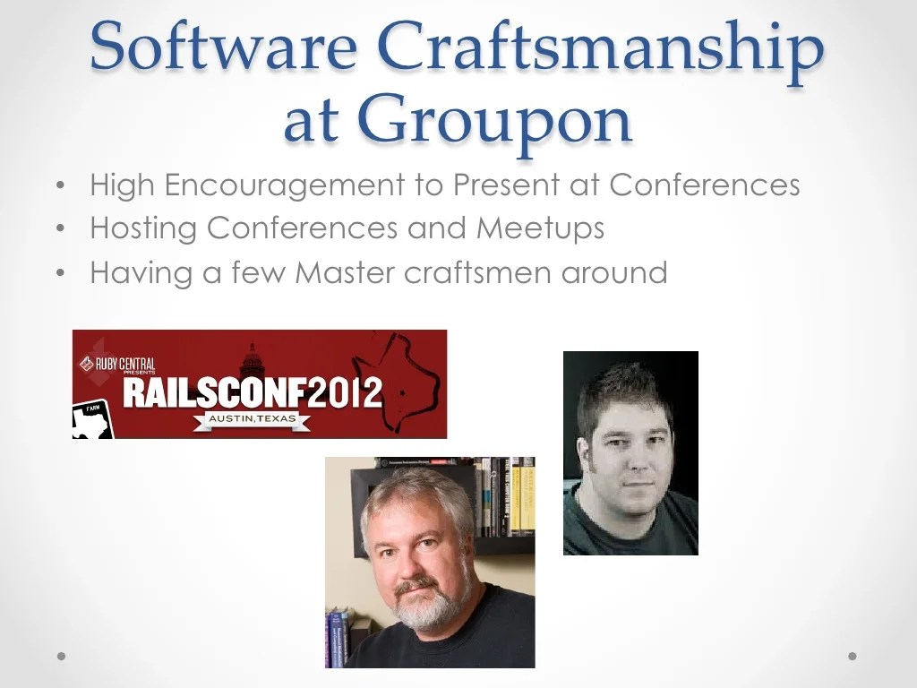 Software Craftsmanship at Software Craftsmanship at