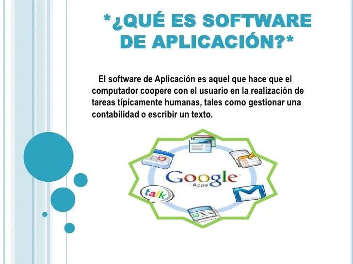 Software de aplicacion
