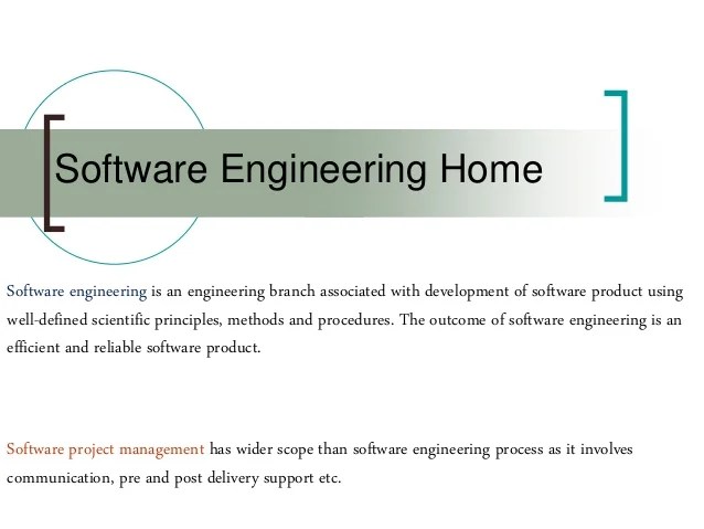 Software engineering tutorial