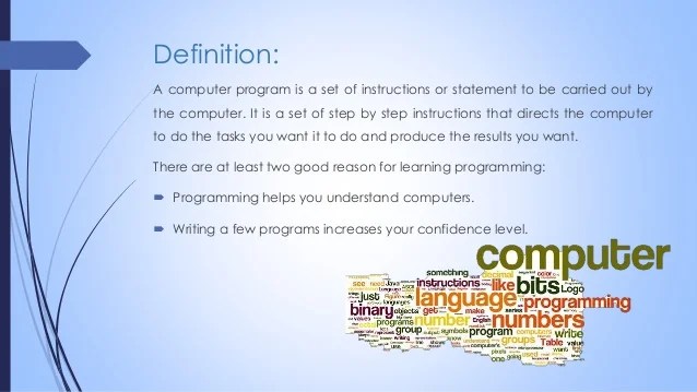 Software programming and development Software programming and development