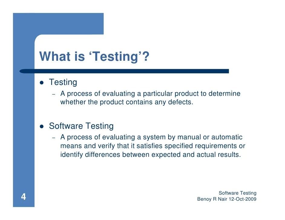 Software Testing