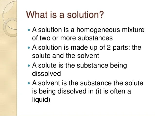 Solutions and colligative properties