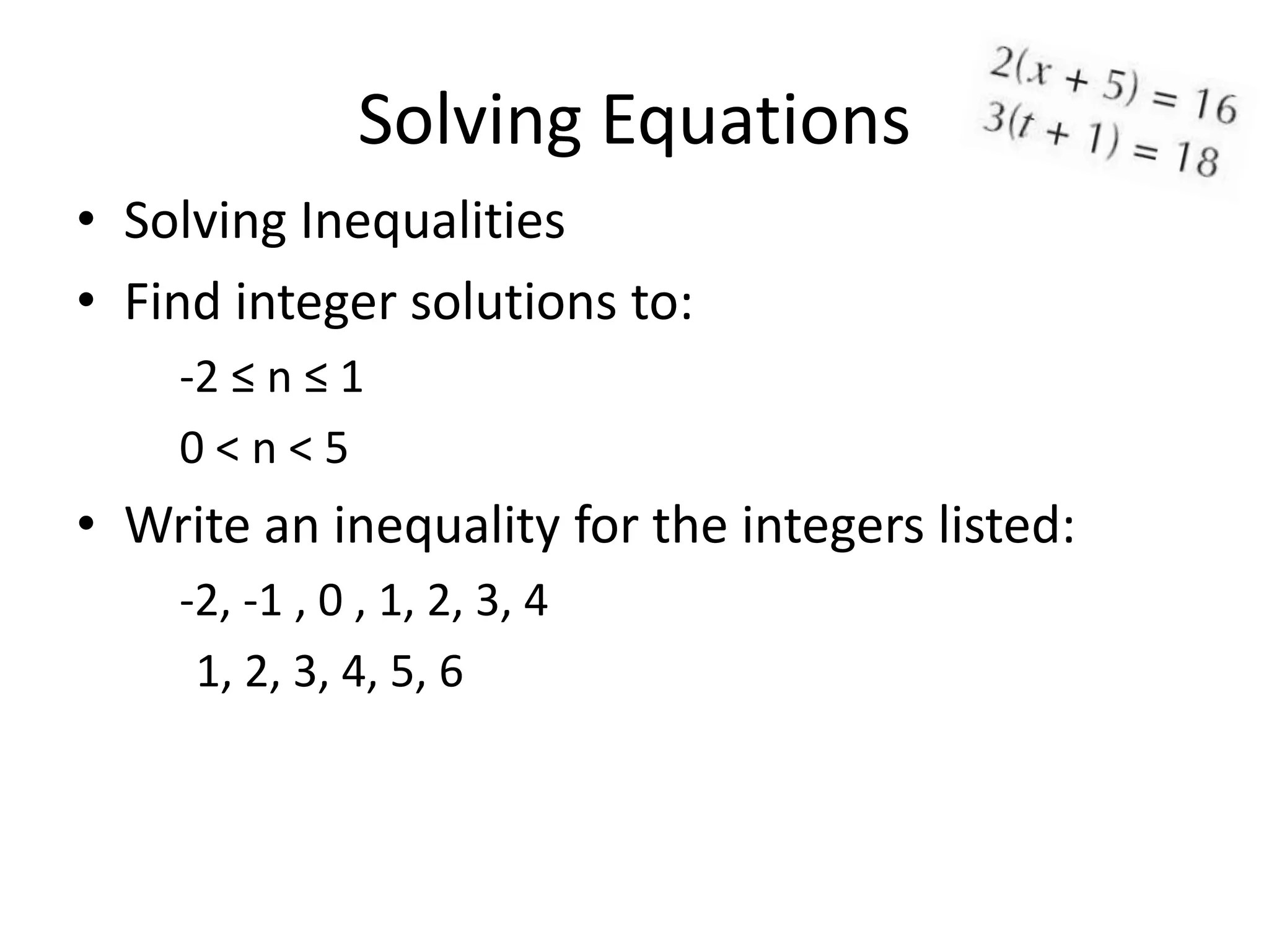 Solving equations | PPT