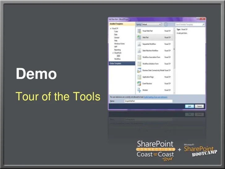 SharePoint Connections Coast to Coast Developer Boot Camp Crash Cours…