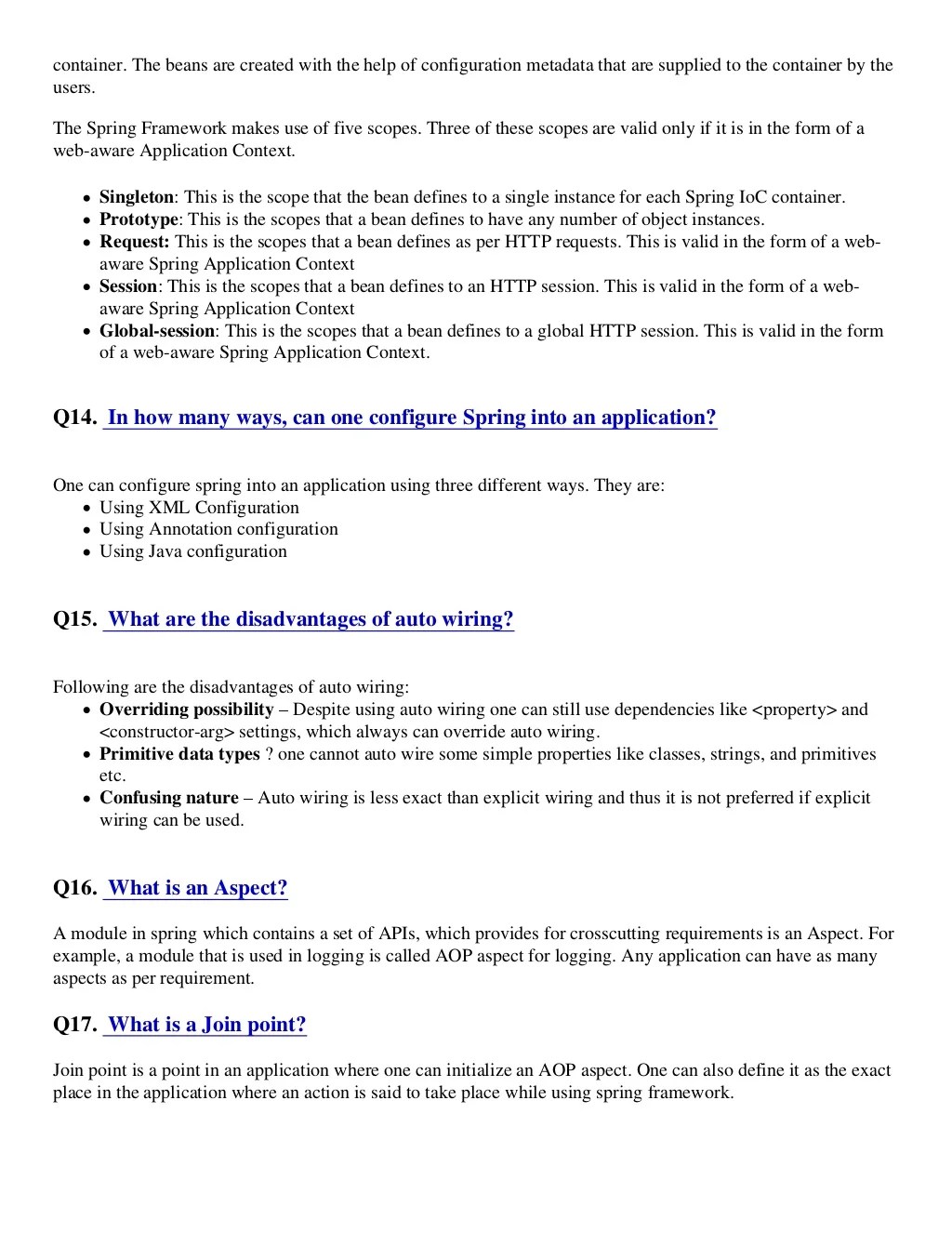 Spring interview questionspdf