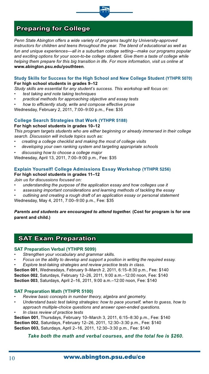 Penn State Abington Spring 2024 Schedule Penn State Abington Spring 2011
