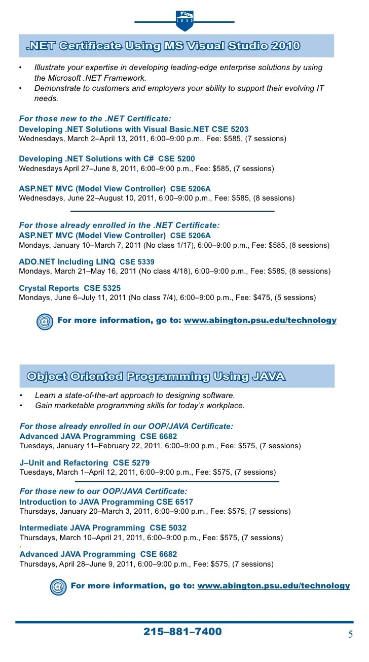 Penn State Abington Spring 2024 Schedule Penn State Abington Spring 2011