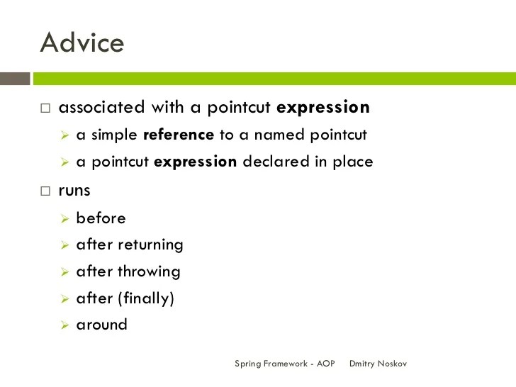 Spring Framework AOP