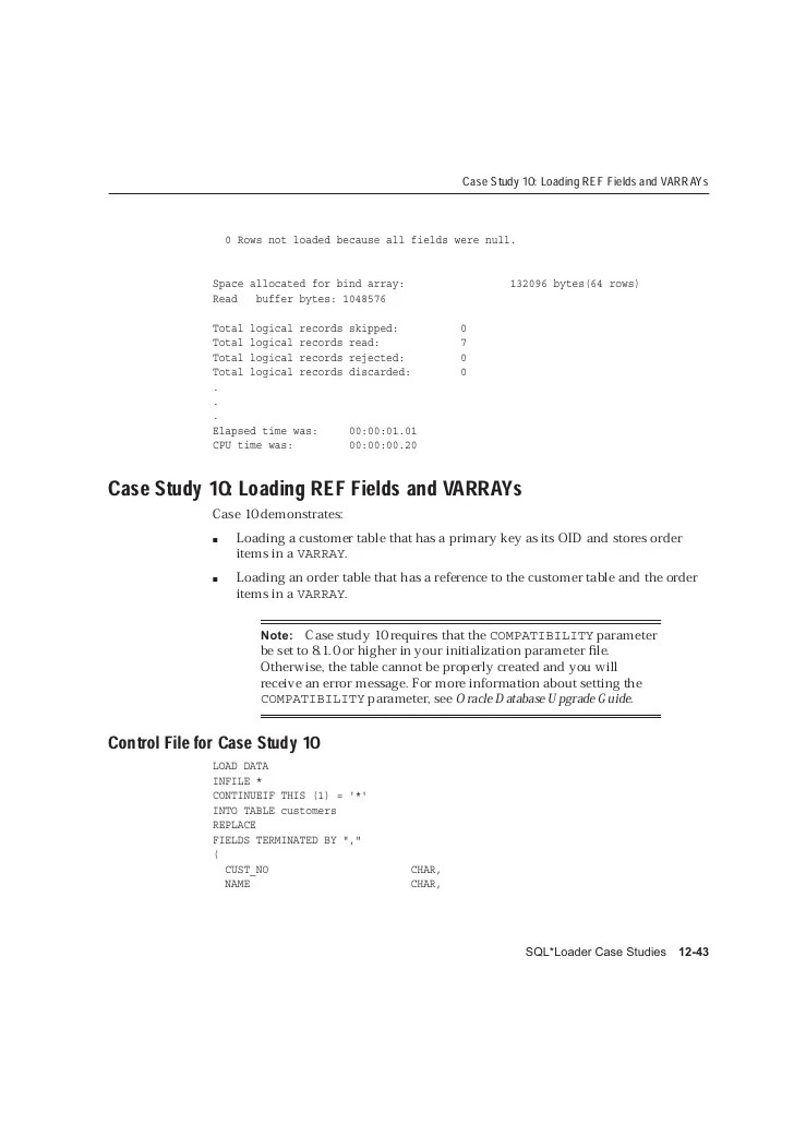 Sqlldr examples