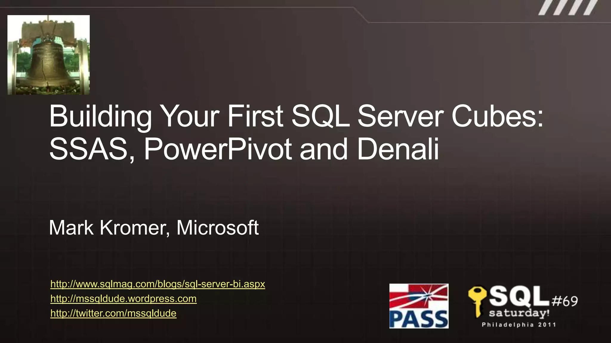 Create Your First SQL Server Cubes PPT