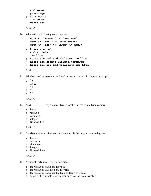 Starting Out With C++ From Control Structures To Objects 9th Edition