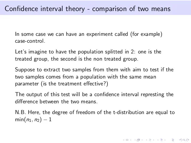 Point Estimate, Confidence Interval, Hypotesis tests