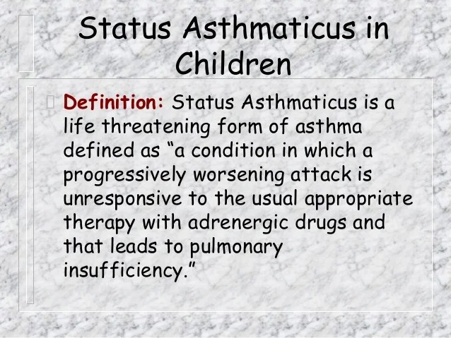 Status asthmaticus
