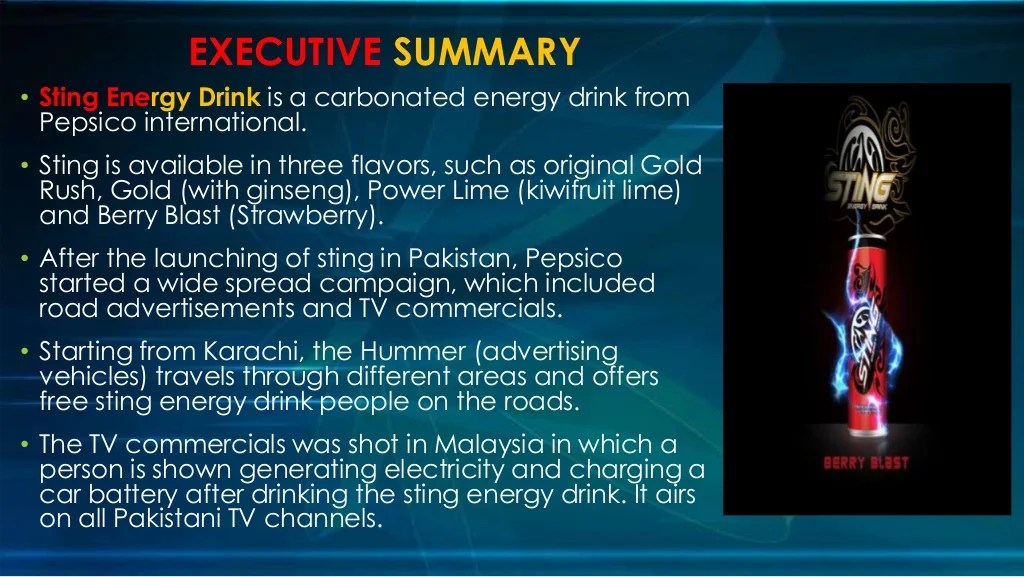 Sting Energy Drink BPR