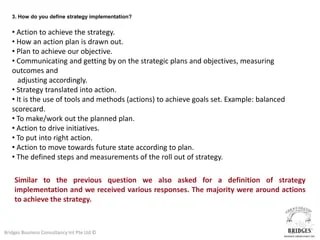 Strategy Implementation Survey Results 2012 | PDF