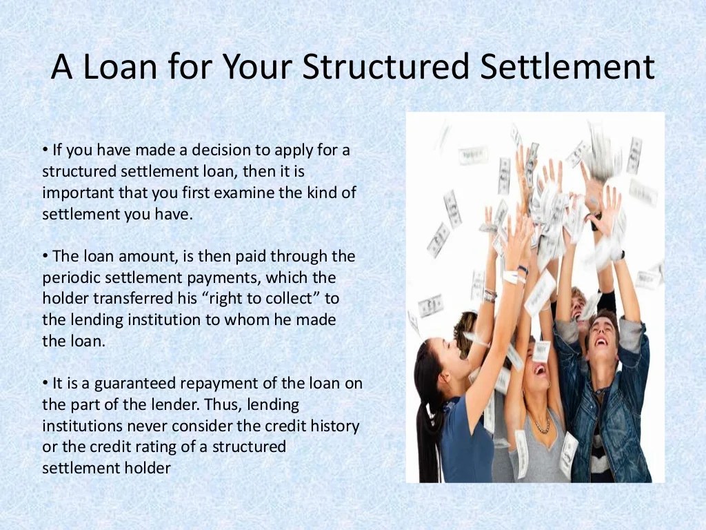 Structured settlement loan