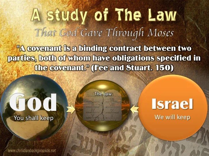 Study Of The Law Of Moses (Part 1)