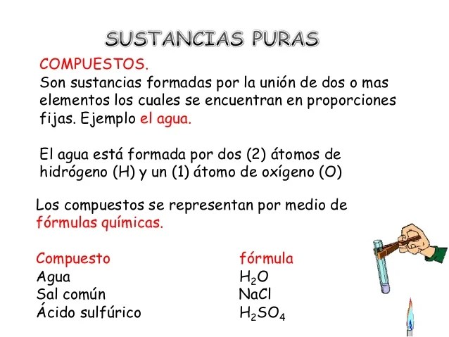 Sustancias puras y mezclas