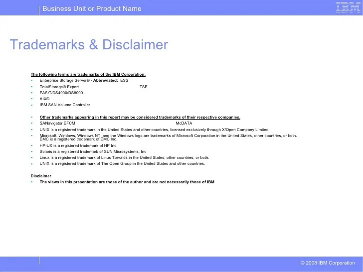 IBM SAN Volume Controller Performance Analysis