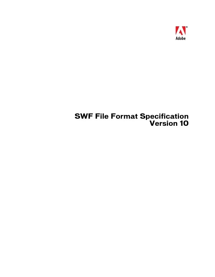 Swf File Format Spec V10