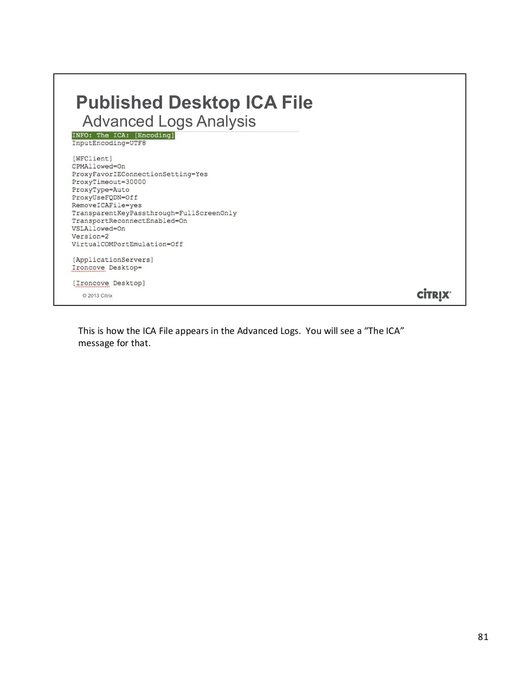 Troubleshooting and debugging Citrix Receiver for iOS and Android