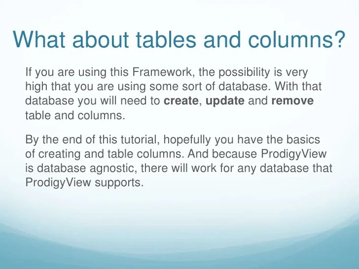 Tutorial on Database Tables and Columns PHP