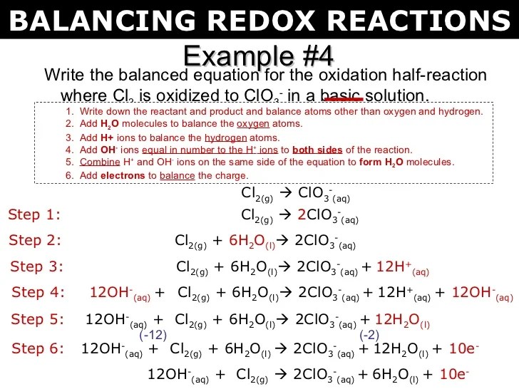 Tang 02 balancing redox reactions 2