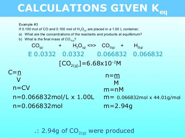 Tang 05 calculations given keq 2
